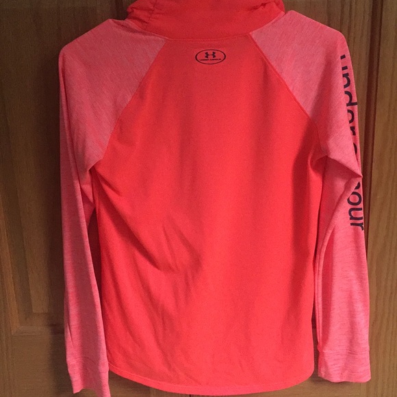 Neon orange Under Armour 1/4 Zip - Picture 3 of 6